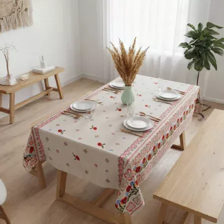 Скатертина орнамент маківки 150*220