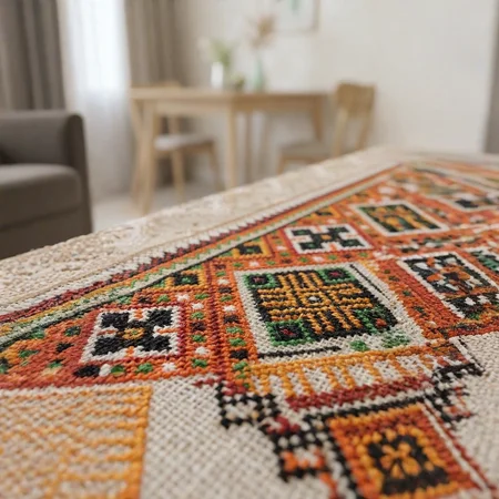 Скатертина золотавий орнамент 110*150